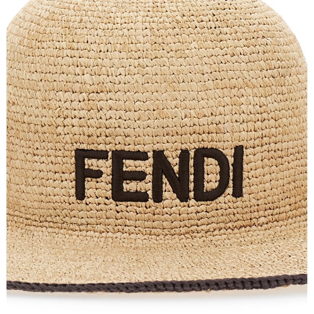 FENDI logo embroidered fedora hat M - Picture 3 of 4